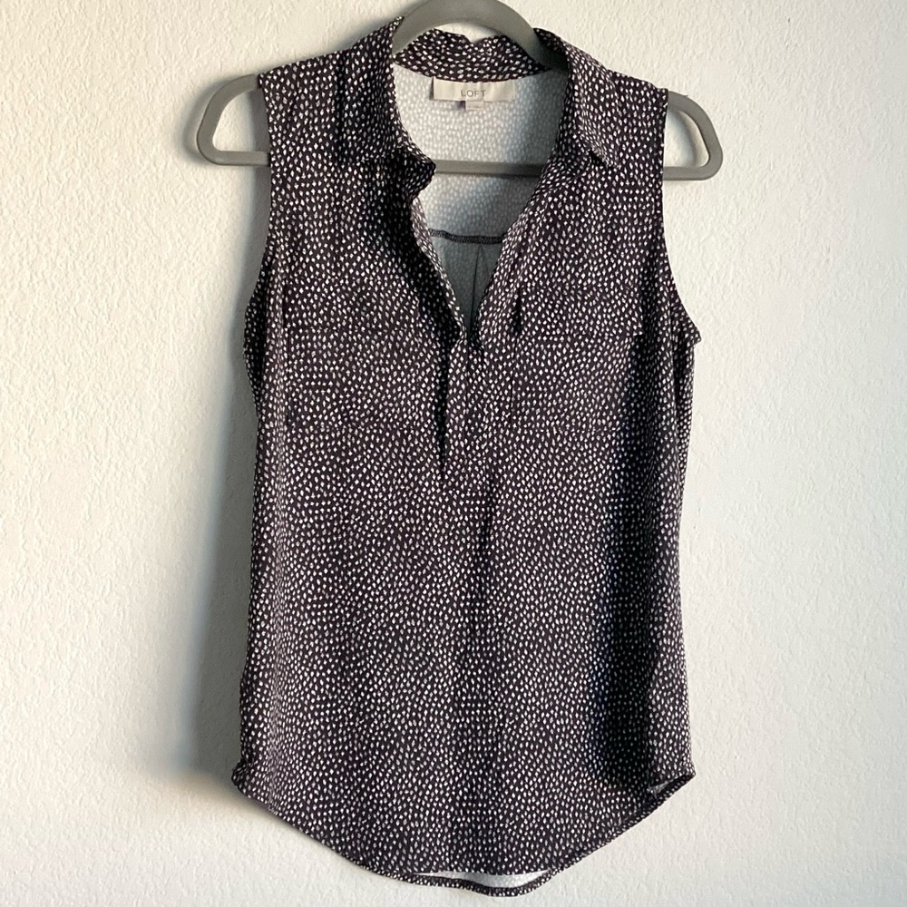 \LOFT\ Patterned Sleeveless Top